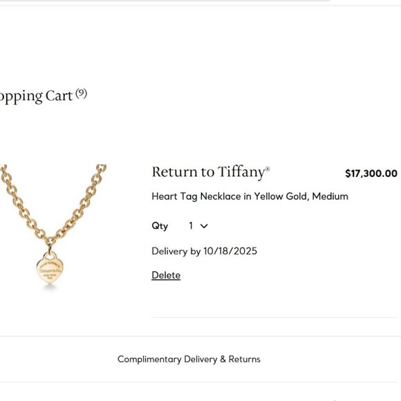 Rare Heavy Tiffany's Heart Lock 18K Yellow Gold Pendant Necklace - Picture 17 of 17